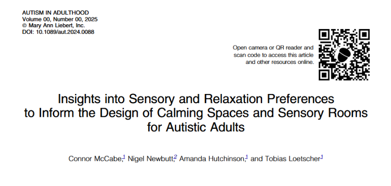 Sensory and Relaxation Preferences research paper