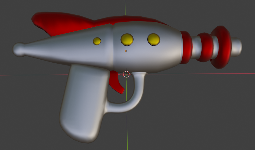 Ball gun - rendered view
