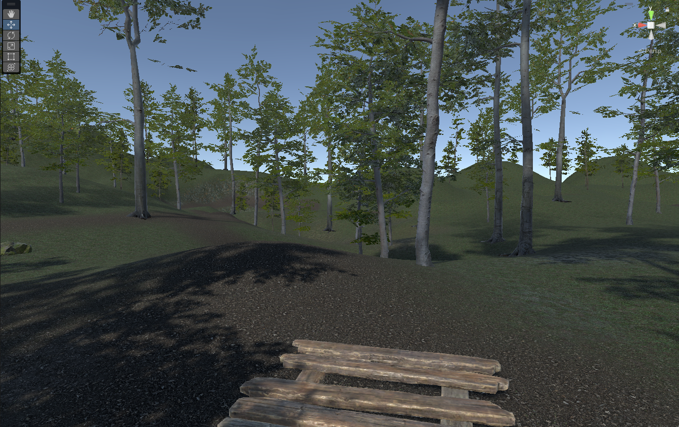 Version 2 forest with bench